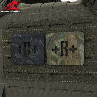 激光切割章 血型章 魔术贴 500D龙纹迷彩考杜拉 浪潮君物