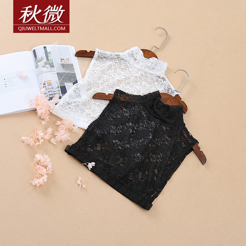 秋微新品蕾丝女式甜美风假领子