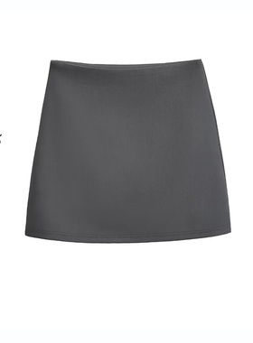 BM MICN美式辣妹红色短款裙子基础百搭显瘦弹力包臀裙修身半身裙