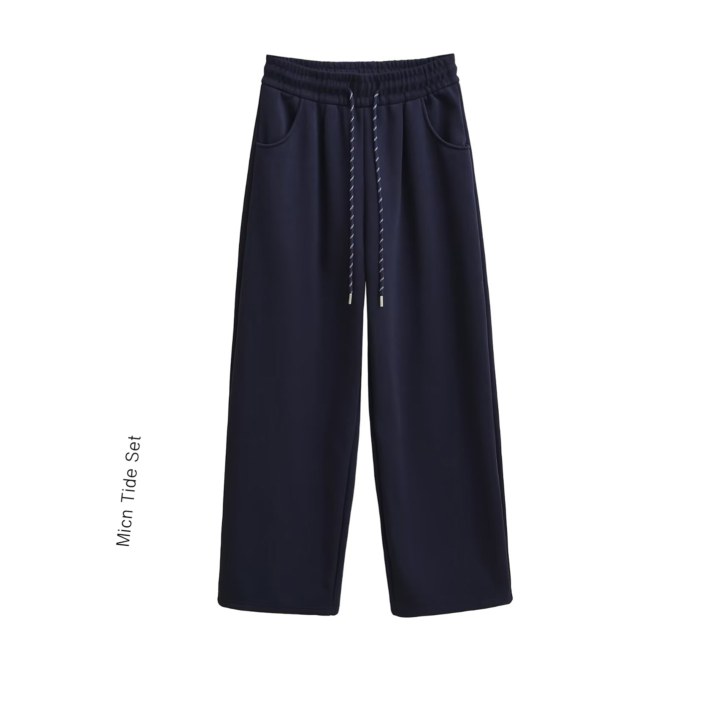 加绒宽松直筒阔腿裤休闲卫裤