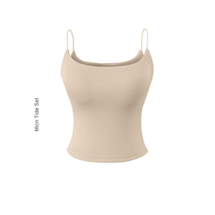 高弹细带背心内搭上衣 MICN基础日常显瘦带胸垫吊带女春夏修身
