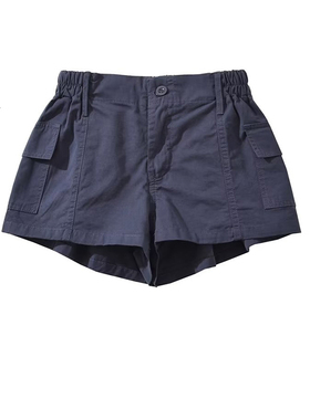 MICN美式辣妹设计弹力腰头口袋工装短裤女百搭运动健身显瘦五分裤