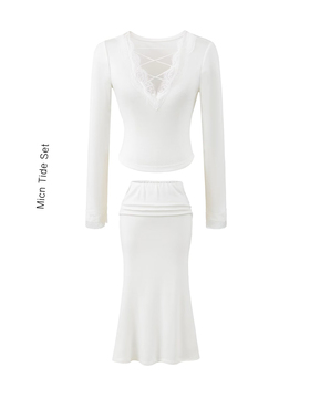 纯欲风穿搭一整套时尚套装2026年春季新款高级感半身裙两件套女装