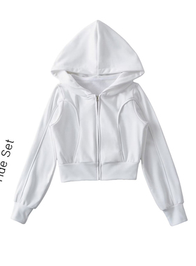 空气感上身~灰色半高领拉链外套女春秋新款收腰显瘦瑜伽服上衣