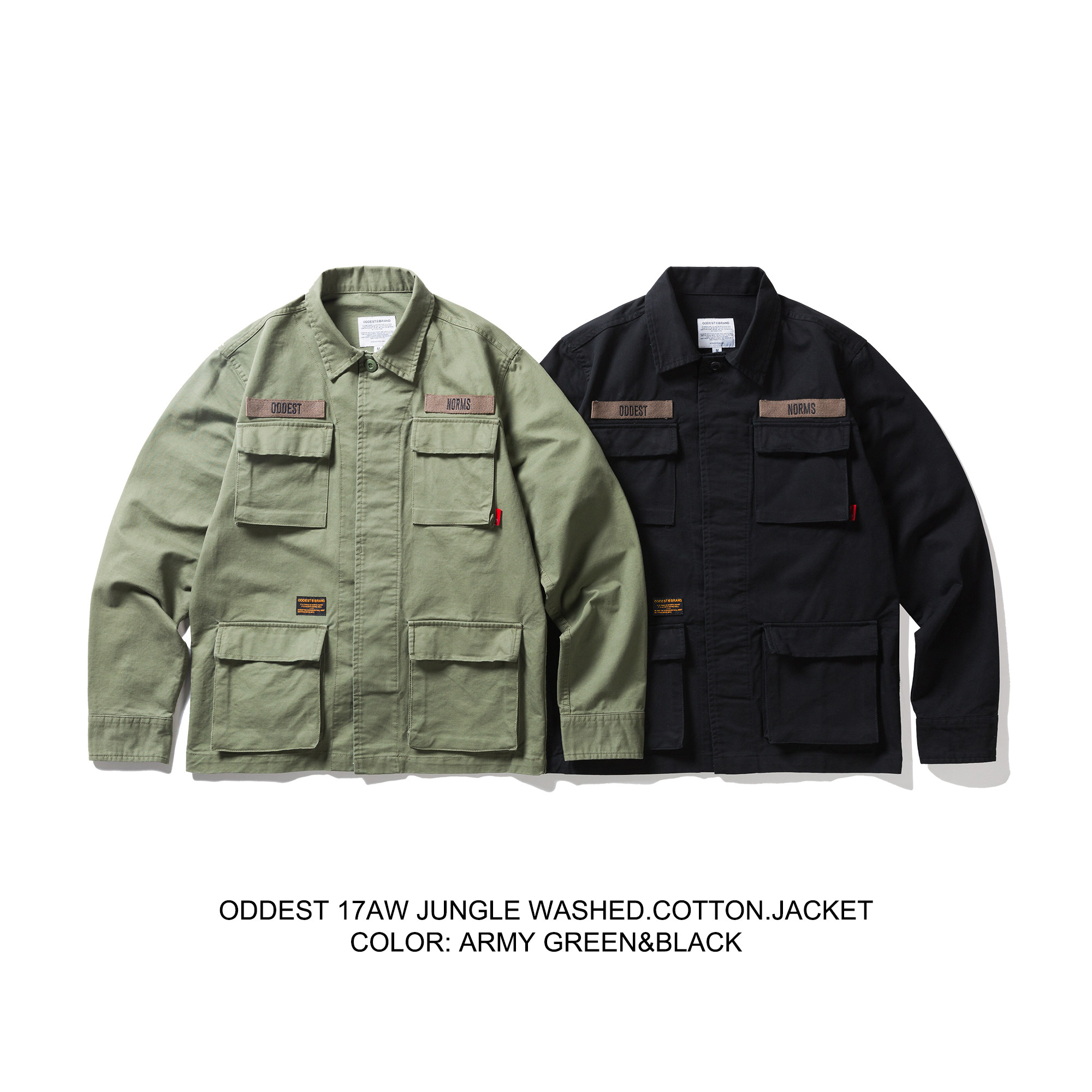 OURDAILYDOSE 17AW JUNGLE WASHED JACKET 水洗四袋工装夹克外套