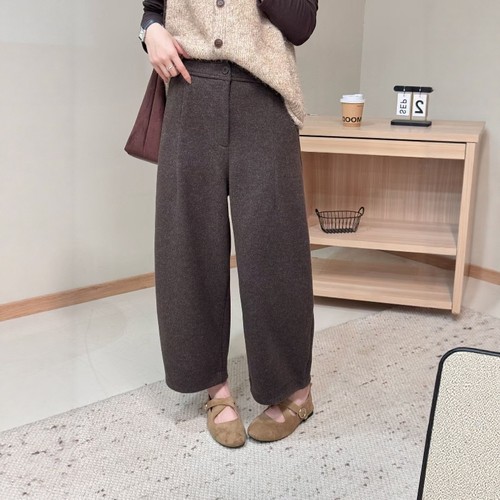 羊绒九分奶奶裤女加绒加厚萝卜裤