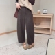 羊绒九分奶奶裤 小个子宽松显瘦直筒休闲萝卜裤 女加绒加厚冬季 新款