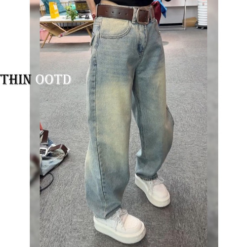 百搭又显瘦~宽松显瘦洋气弯刀裤