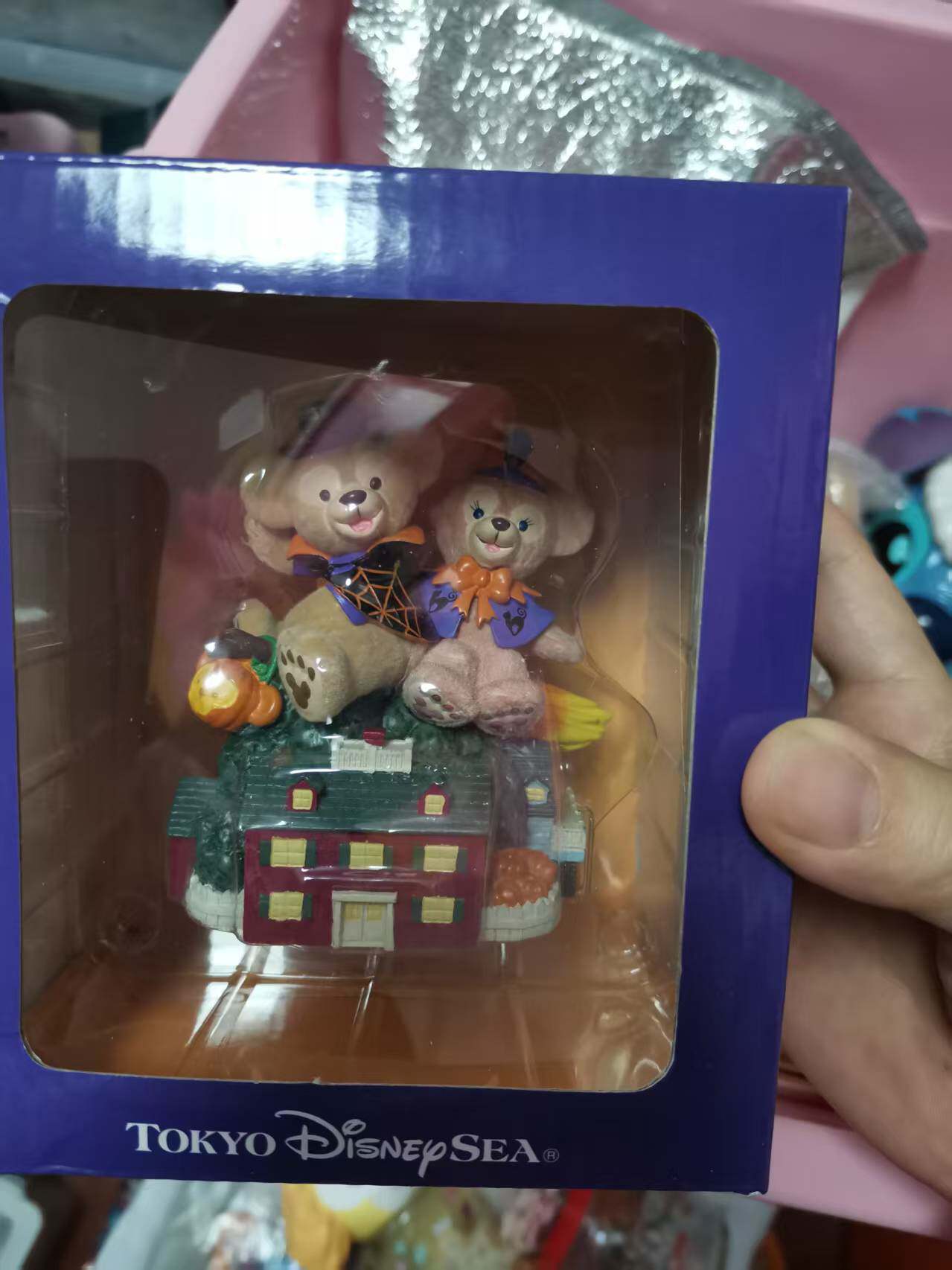 中古正版绝版 东迪  达菲雪莉玫 稀有植绒限定摆件 盒子有破损