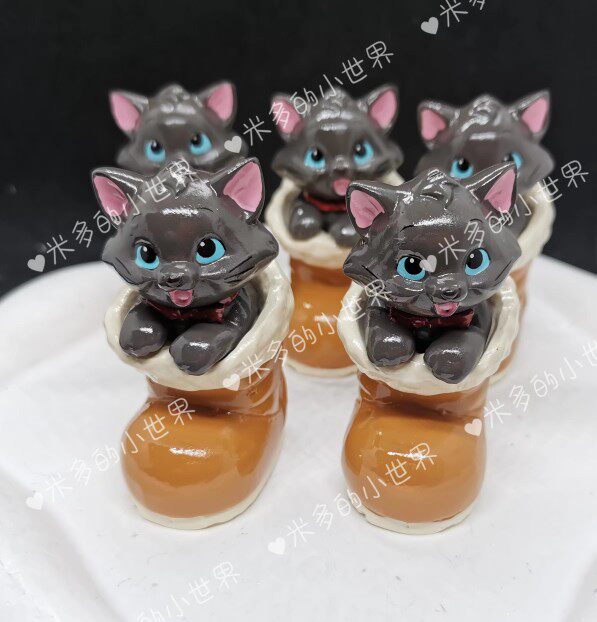 小黑猫靴子 papa材质盒蛋/扭蛋/联名摆件