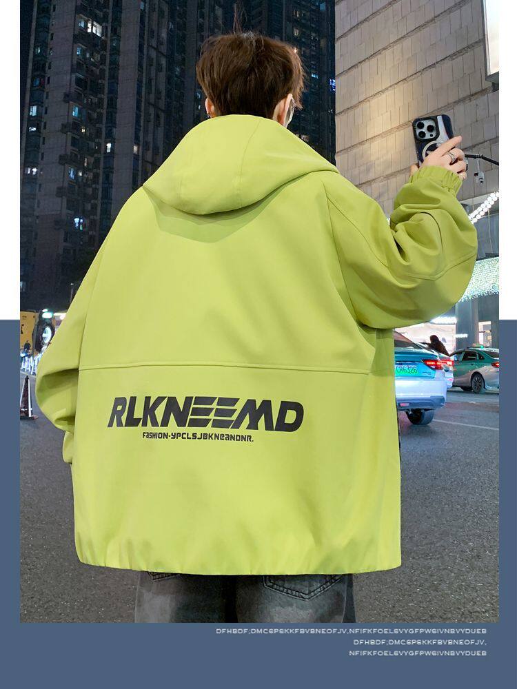 抖音爆款青少年夹克外套男士春秋季潮流夹克学生时尚休闲夹克上衣