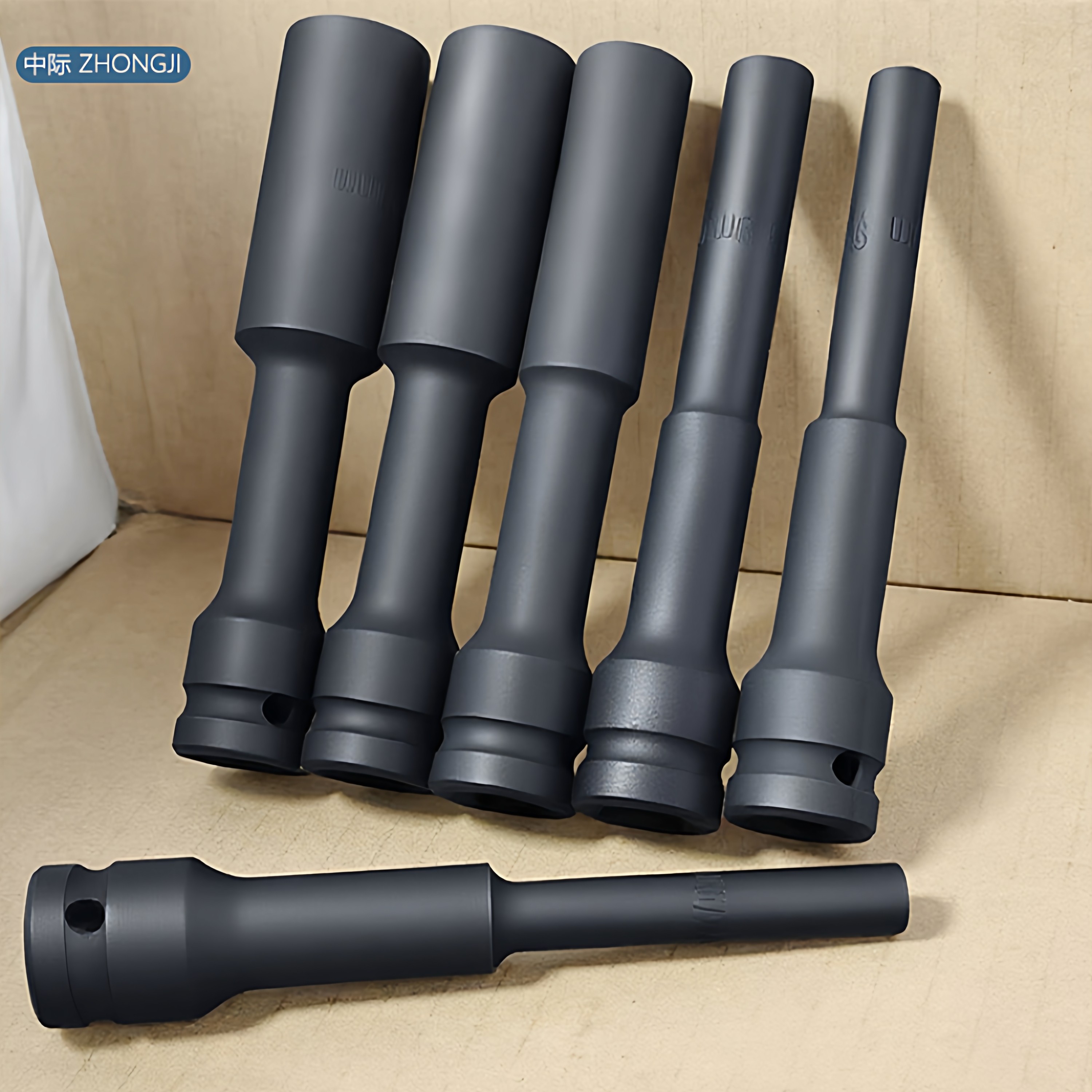 7-24高品质加硬电动扳手加长薄壁套筒摩托电动车六角长套筒扳手