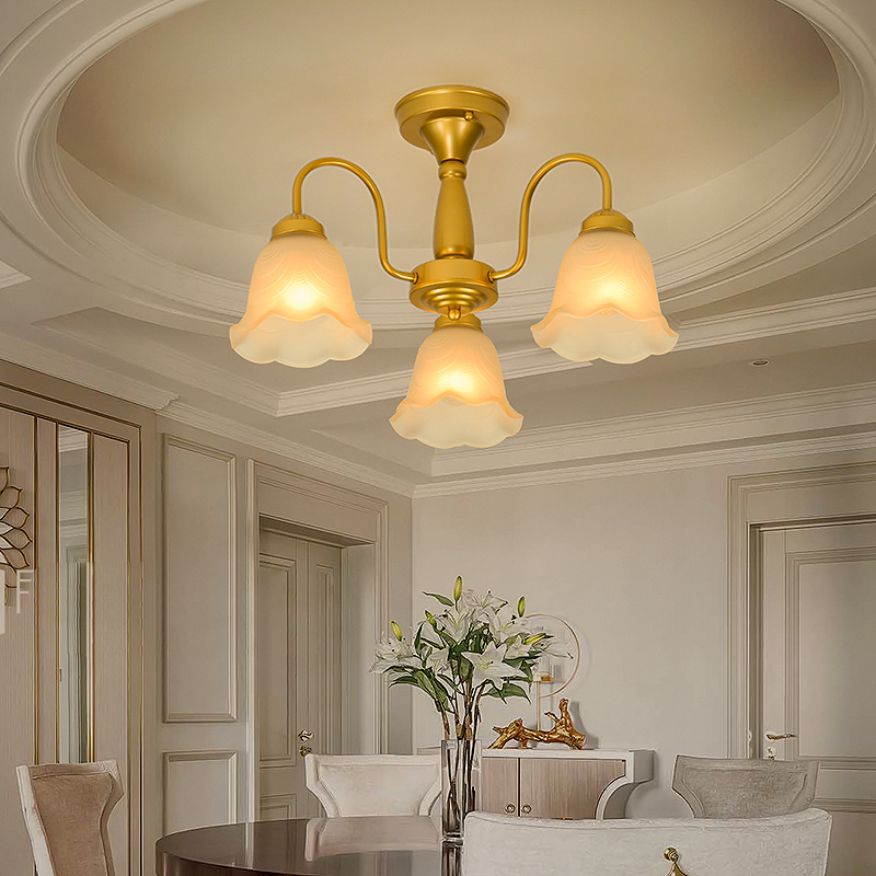 客厅灯吊灯美式简约风格卧室灯餐厅书房艺术灯具店铺简欧新款