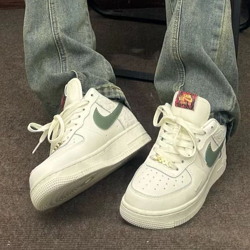 耐克/Nike Air Force 1 AF1 白绿低帮经典休闲运动板鞋HV5979-130,运动鞋new,板鞋,淘宝优惠券,粉丝福利购,淘宝优惠卷