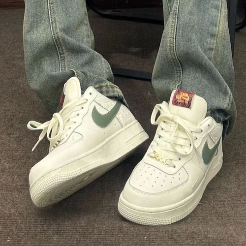耐克/Nike Air Force 1 AF1 白绿低帮经典休闲运动板鞋HV5979-130