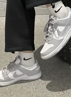 耐克/Nike Dunk Retro 男款灰白经典复古耐磨低帮板鞋 DD1391-103