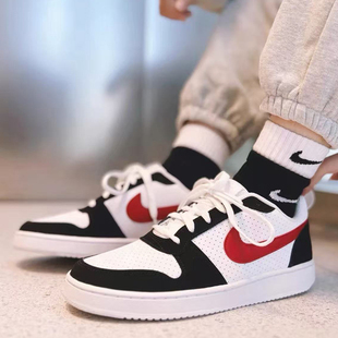 Borough Court Nike 102 黑白红休闲低帮防滑板鞋 838937 Low 耐克
