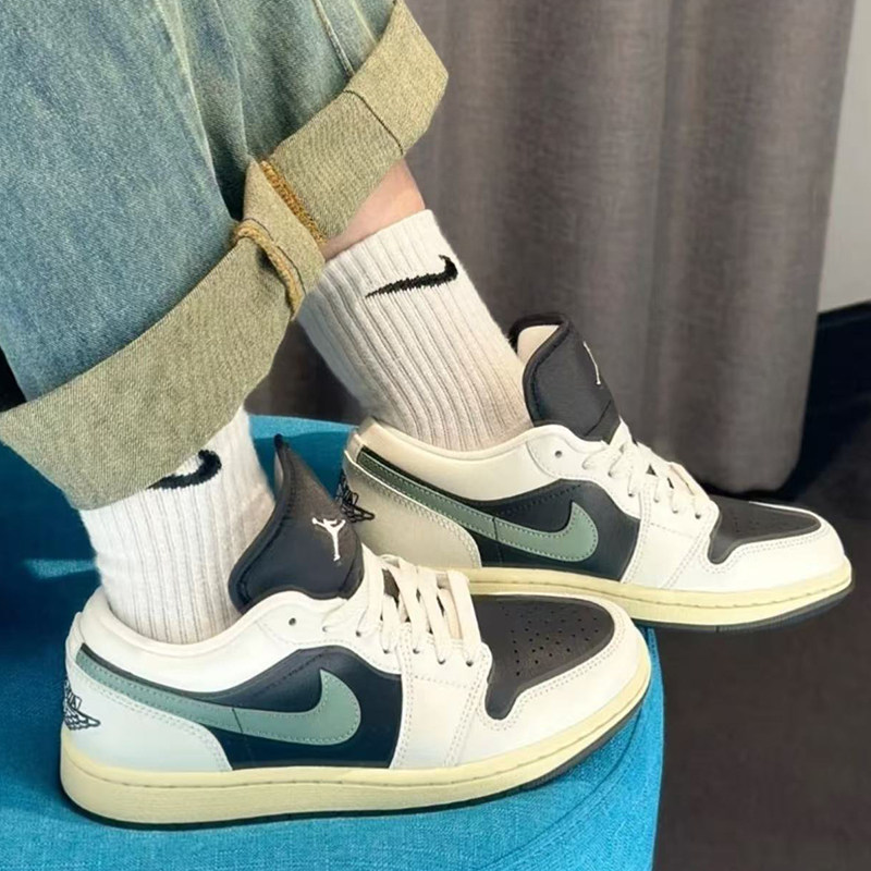 耐克/Air Jordan 1 Low 黑绿色 低帮 复古篮球鞋 DC0774-001,运动鞋new,板鞋,淘宝优惠券,粉丝福利购,淘宝优惠卷