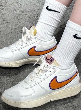 耐克/Nike Book 1 EP 白橙色低帮防滑耐磨复古篮球鞋 FJ4250-106