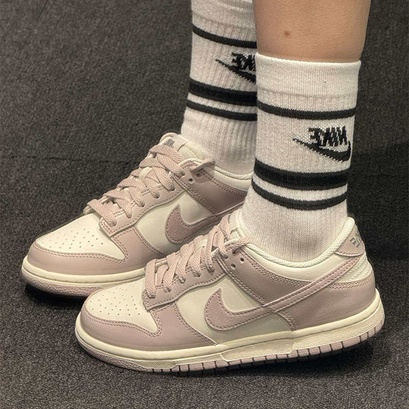 耐克/Nike Dunk Low 白紫粉舒适百搭防滑耐磨低帮板鞋 FB9109-122,运动鞋new,板鞋,淘宝优惠券,粉丝福利购,淘宝优惠卷
