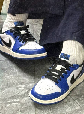 耐克/Nike Air Jordan 1 Low 蓝白低帮复古休闲篮球鞋 CZ0790-140