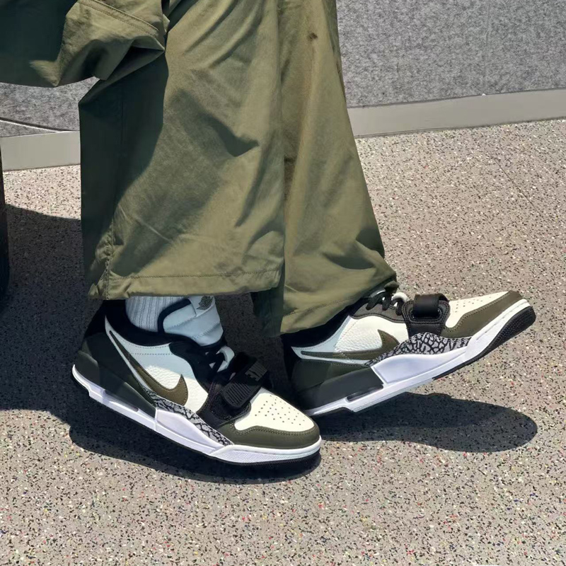 耐克/Nike Air Jordan Legacy 312 白绿低帮复古篮球鞋CD7069-120