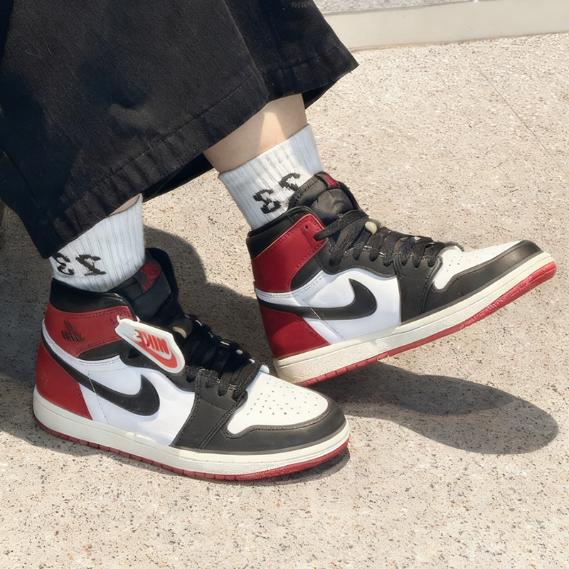 耐克/Nike Air Jordan 1  黑脚趾黑红高帮复古篮球鞋 DZ5485-106,运动鞋new,板鞋,淘宝优惠券,粉丝福利购,淘宝优惠卷