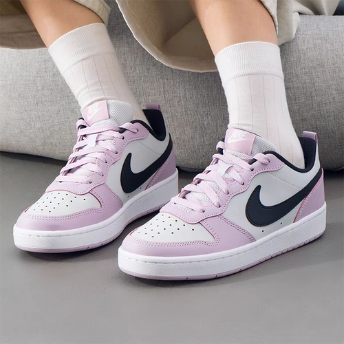 耐克/Nike Court Borough Low 2 樱花粉舒适低帮板鞋 BQ5448-005