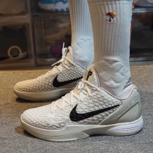耐克/Nike Zoom Kobe 6 低帮实战舒适篮球鞋男款白色FQ3546-100