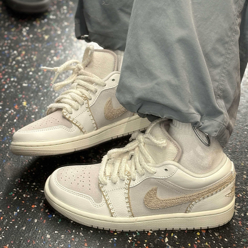耐克/Nike Air Jordan 1 低帮运动舒适百搭休闲板鞋 HV4268-120,运动鞋new,板鞋,淘宝优惠券,粉丝福利购,淘宝优惠卷