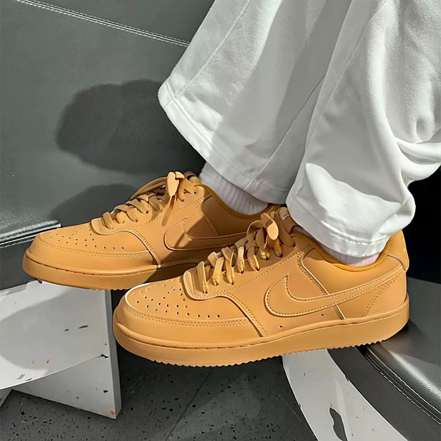 耐克/Nike Court Vision 小麦色男子百搭低帮复古板鞋 CD5463-200,运动鞋new,板鞋,淘宝优惠券,粉丝福利购,淘宝优惠卷