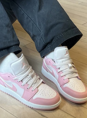 耐克/Nike Air Jordan 1 时尚舒适中帮儿童篮球鞋 553560-614