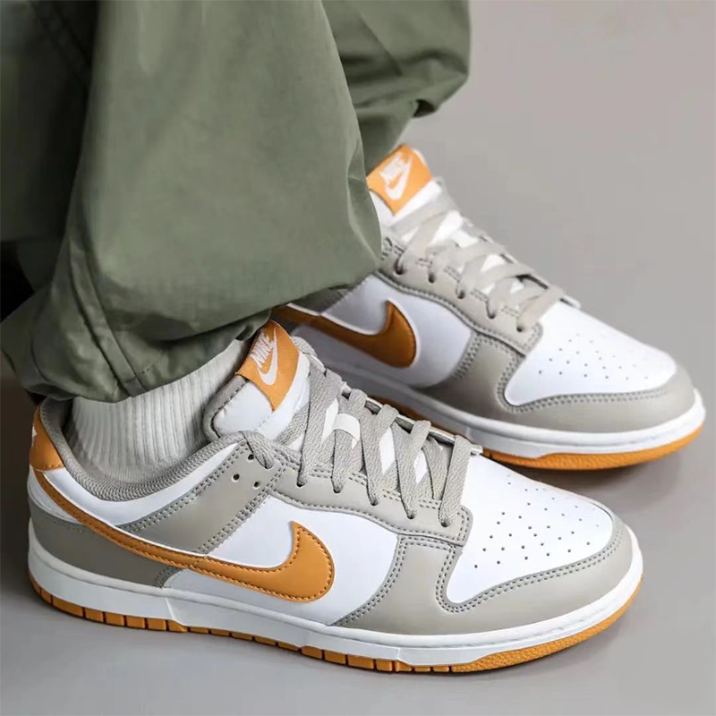 耐克/Nike Dunk Low Retro 灰橙防滑耐磨复古轻便板鞋 HF5441-110,运动鞋new,板鞋,淘宝优惠券,粉丝福利购,淘宝优惠卷