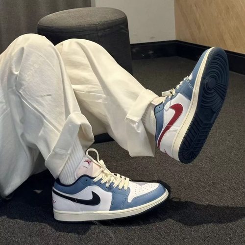 耐克/Nike Air Jordan 1 Low 海军蓝低帮休闲篮球鞋 HM3711-144