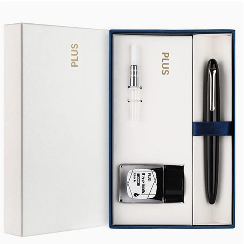 礼盒装普乐士PLUS礼盒套装钢笔成人学生练字男女书法送礼办公礼盒装 PS-500MS