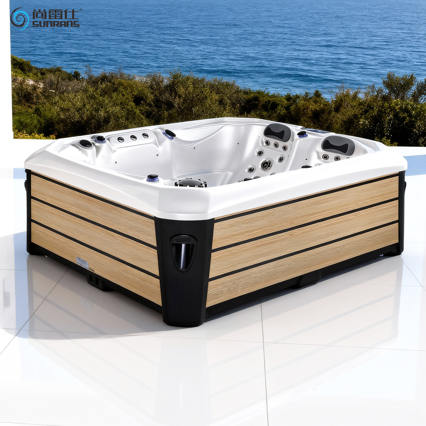 尚雷仕户外SPA冲浪按摩大浴缸