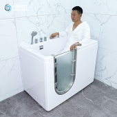 尚雷仕老人专用浴缸无障碍小户型侧开门步入式 防滑智能恒温 坐式
