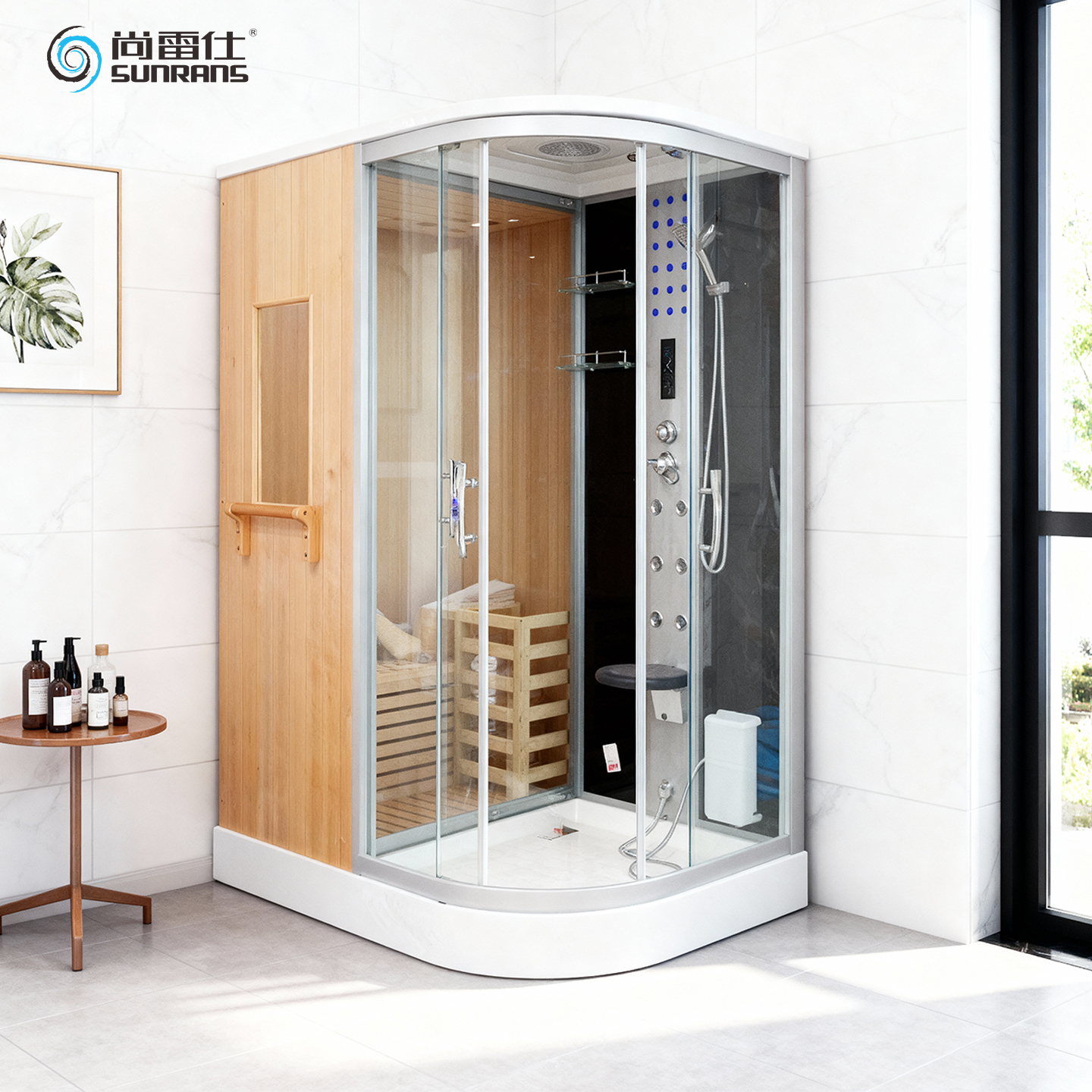 尚雷仕家用弧形桑拿蒸汽淋浴房