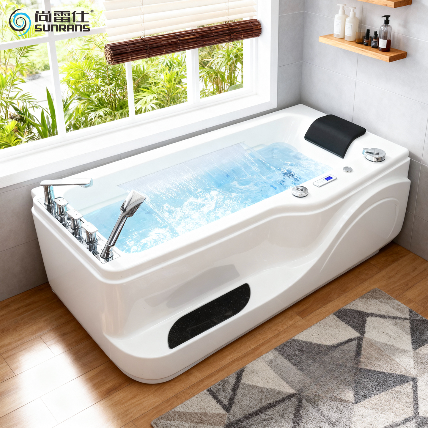 尚雷仕小户型按摩恒温浴缸
