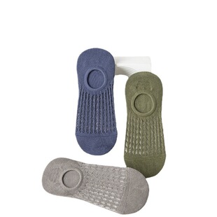 棉吸汗透气网眼隐形不掉跟船袜男士 薄款 空调袜袜子男短袜夏季 男士