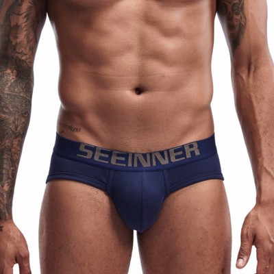 男士内裤 速卖通 亚马逊 棉内裤 螺纹简约男士三角裤 SE602SJ