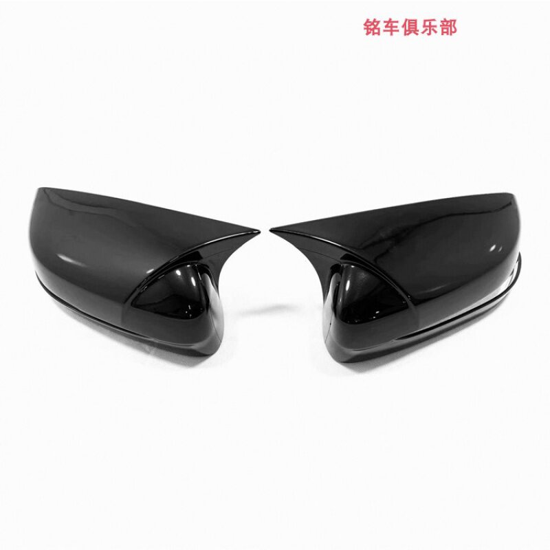 适用于宝马新7系碳纤后视镜壳730li改装碳纤倒车镜壳 牛角镜盖贴