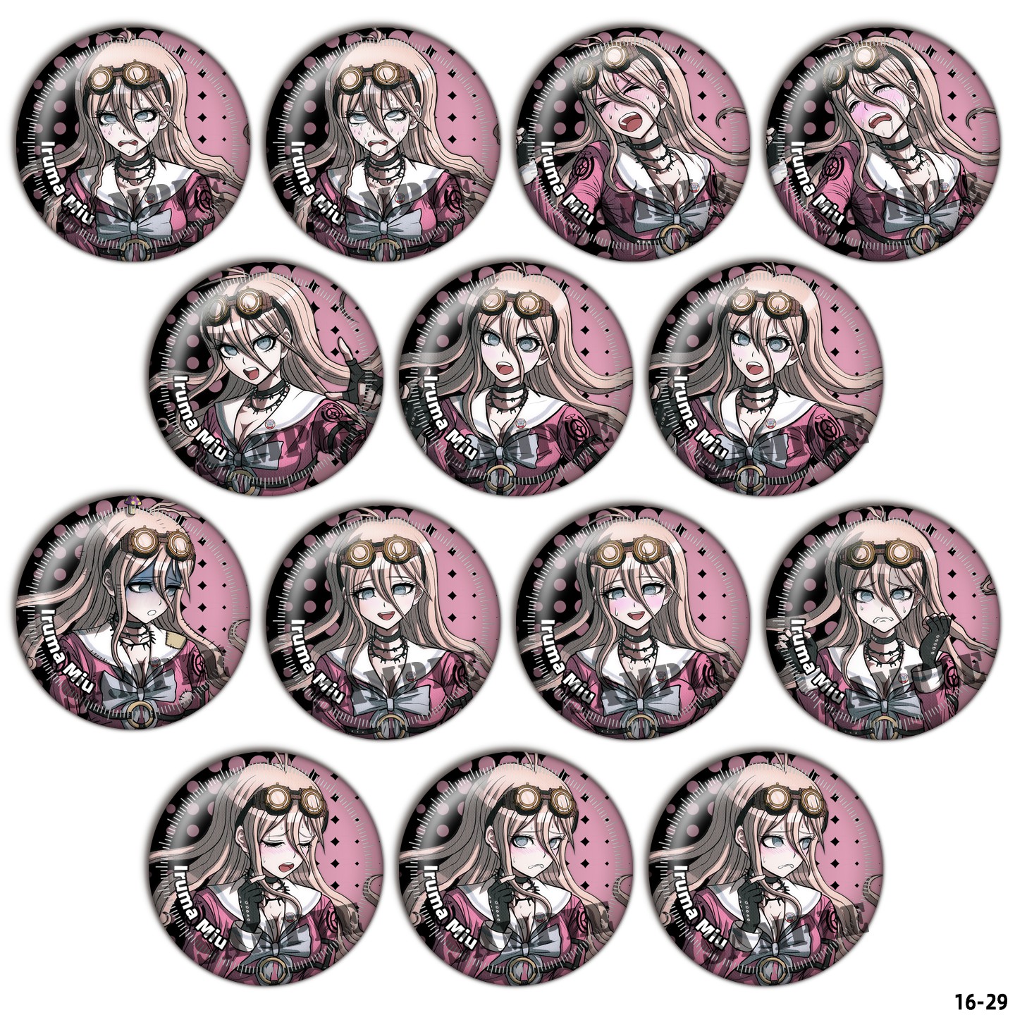 入间美兔 弹丸论破V3吧唧镭射徽章动漫游戏周边现货谷子胸章16-29