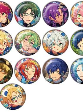 ES偶像梦幻祭吧唧谷子 朱樱司 挂件现货镭射徽章胸章动漫周边F-