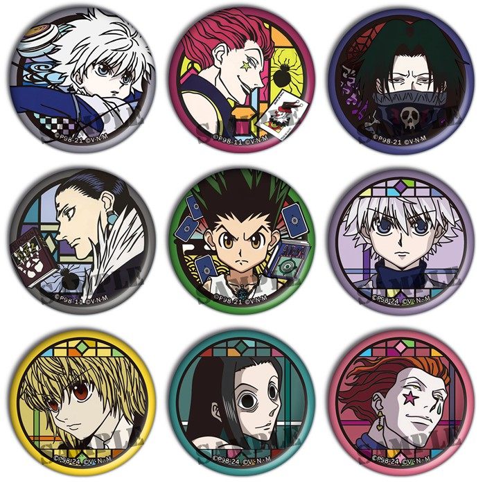 全职猎人吧唧动漫徽章现货镭射胸章 库洛洛旅团长西索谷子勋章H,模玩/动漫/周边/娃圈三坑/桌游,动漫挂件/文具,淘宝优惠券,粉丝福利购,淘宝优惠卷