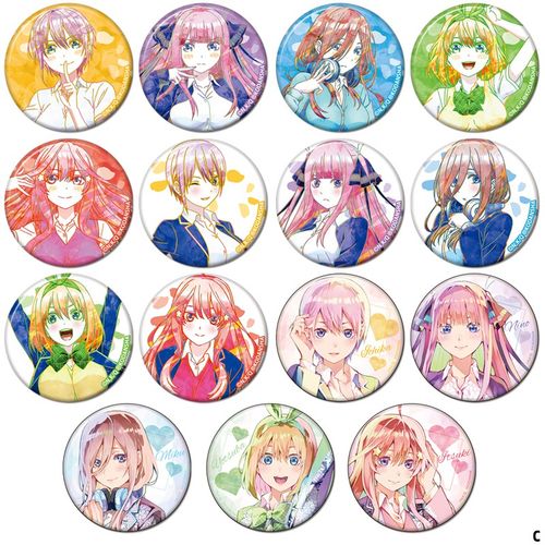 五等分新娘花嫁中野三玖胸章周边