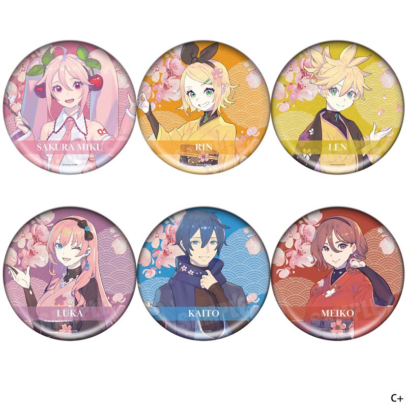 初音cos吧唧周边动漫勋章镭射