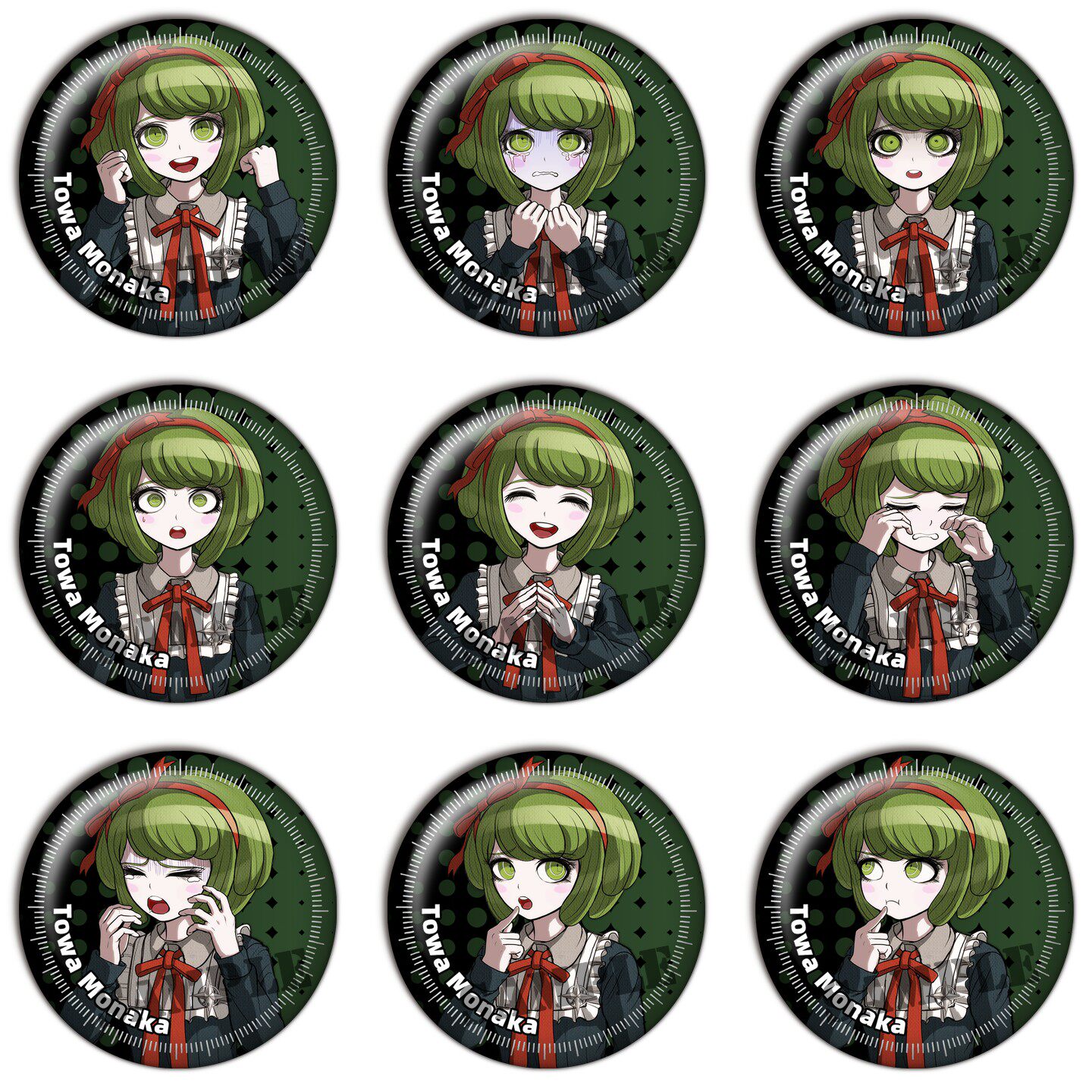 绝对绝望少女 塔和最中 弹丸论破吧唧徽章动漫谷子游戏周边胸章