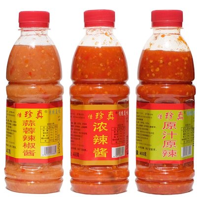 佳珍真广东梅州客家特产珍真蒜蓉辣酱腌面酱料酸甜蒜泥原汁辣椒酱