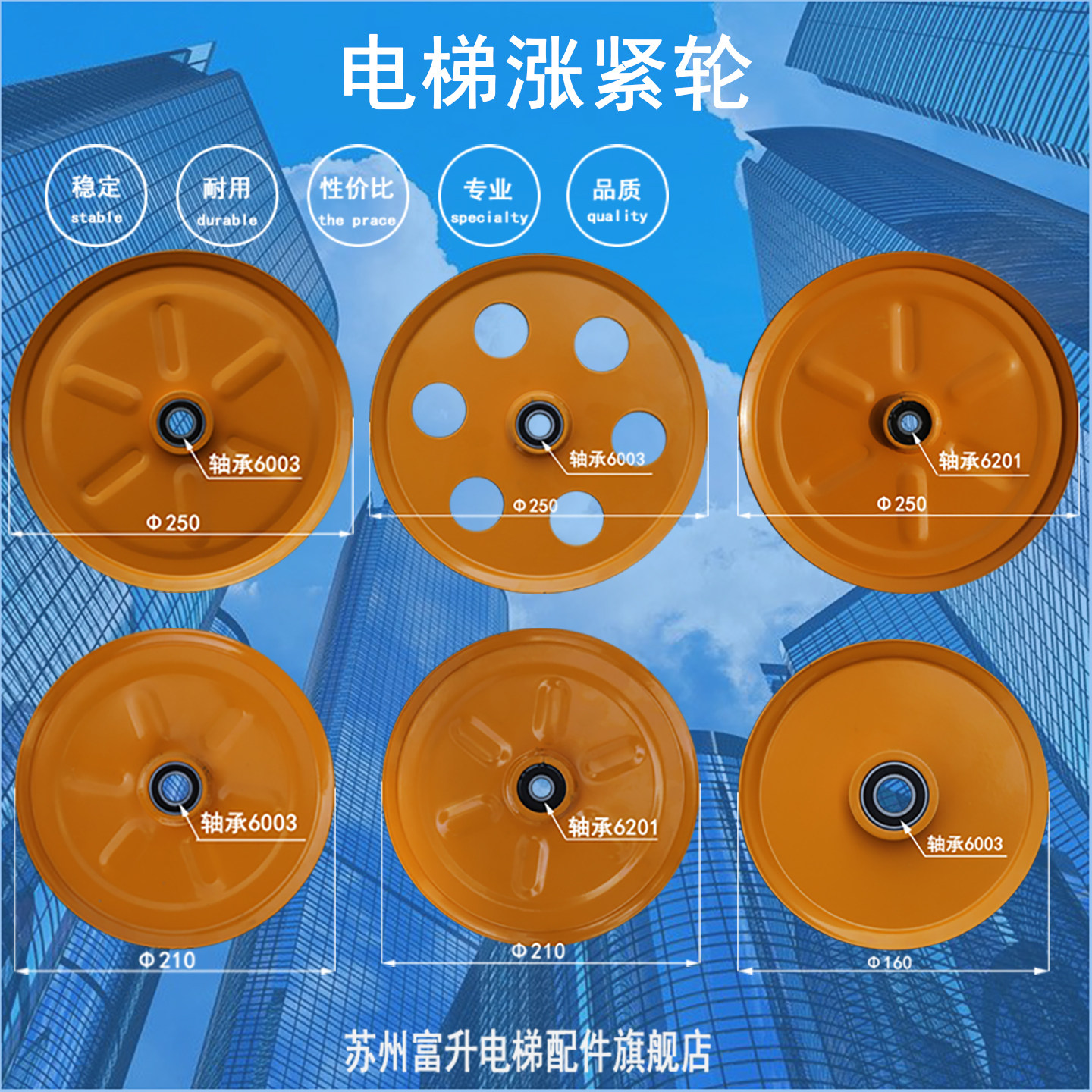 电梯涨紧轮绳轮涨紧装置250 210 160 6003 6201奥德普限速器配件,五金/工具,电梯配件,淘宝优惠券,粉丝福利购,淘宝优惠卷